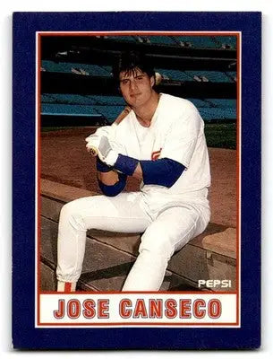 1990 Pepsi Jose Canseco #7 Jose Canseco - Baseball Card Single