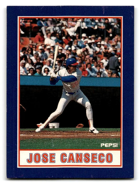 1990 Pepsi Jose Canseco #8 Jose Canseco - Baseball Card Single