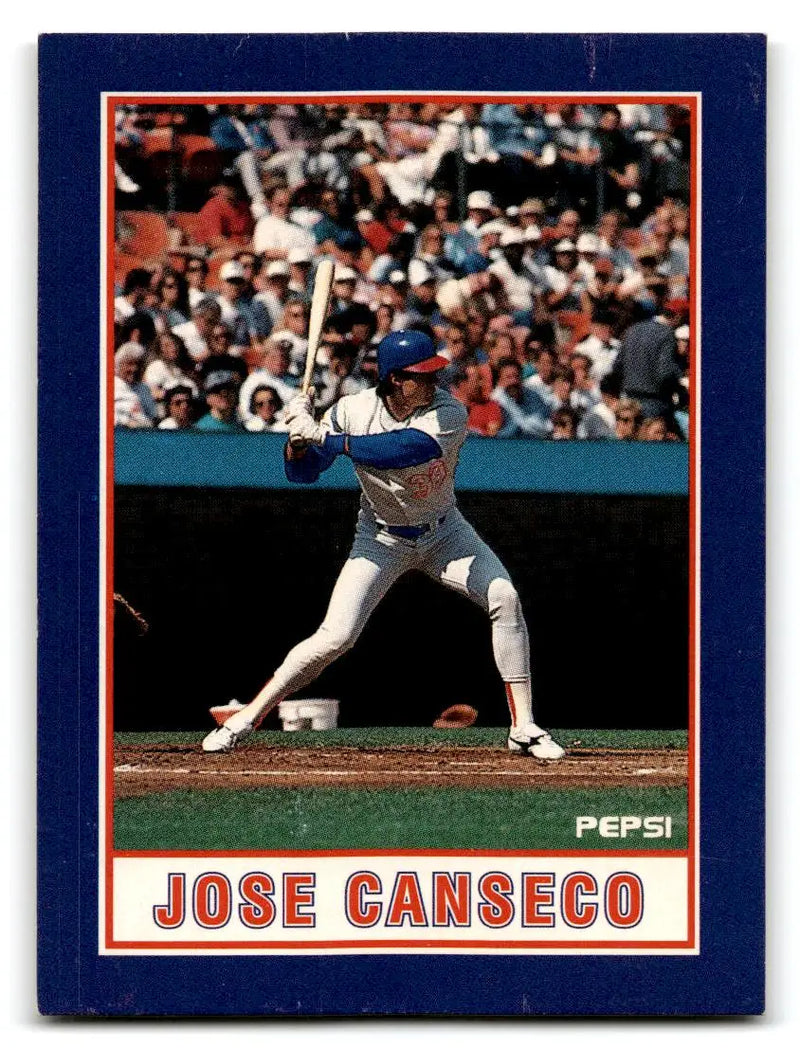 1990 Pepsi Jose Canseco #8 Jose Canseco - Baseball Card Single