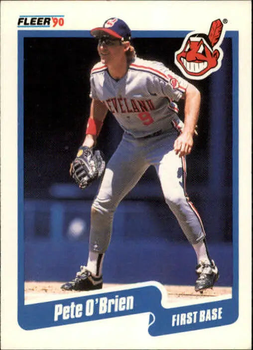 1990 Pete O’Brien Fleer Baseball Card #498 - Baseball Card Single