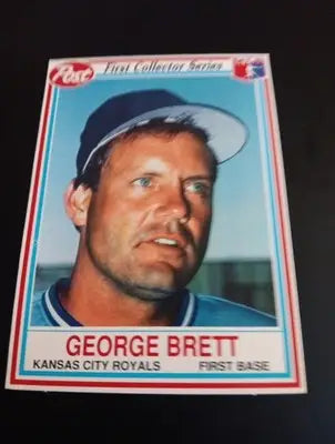1990 Post - George Brett #4. Kansas City Royals. NRMT+ - Baseball Card Single