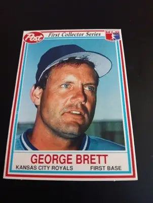 1990 Post - George Brett #4. Kansas City Royals. NRMT+ - Baseball Card Single