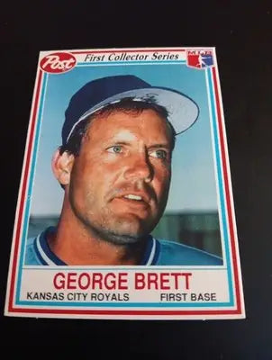 1990 Post - George Brett #4. Kansas City Royals. NRMT+ - Baseball Card Single