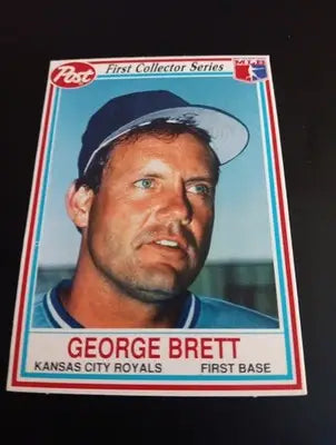 1990 Post - George Brett #4. Kansas City Royals. NRMT+ - Baseball Card Single