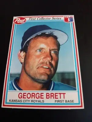 1990 Post - George Brett #4. Kansas City Royals. NRMT+ - Baseball Card Single