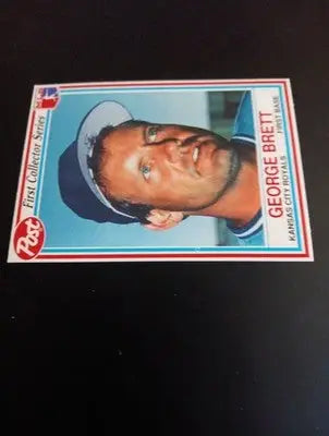 1990 Post - George Brett #4. Kansas City Royals. NRMT+ - Baseball Card Single