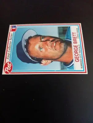 1990 Post - George Brett #4. Kansas City Royals. NRMT+ - Baseball Card Single