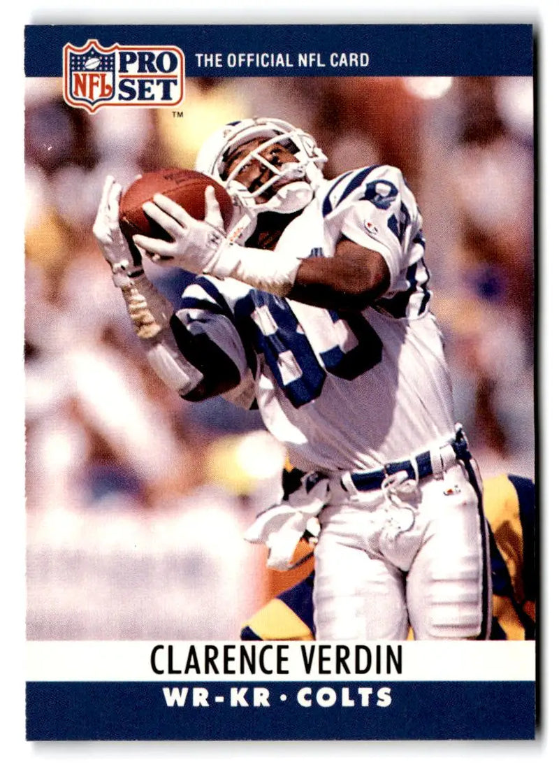 1990 Pro Set #137 Clarence Verdin - Football Card Single