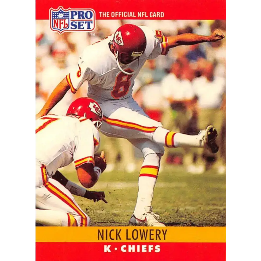 1990 Pro Set #144 Nick Lowery NM-MT Kansas City Chiefs Football Card - Football Card Single