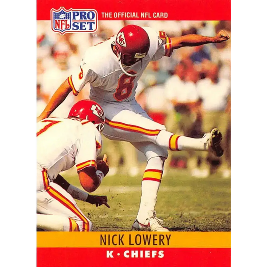 1990 Pro Set #144 Nick Lowery NM-MT Kansas City Chiefs Football Card - Football Card Single