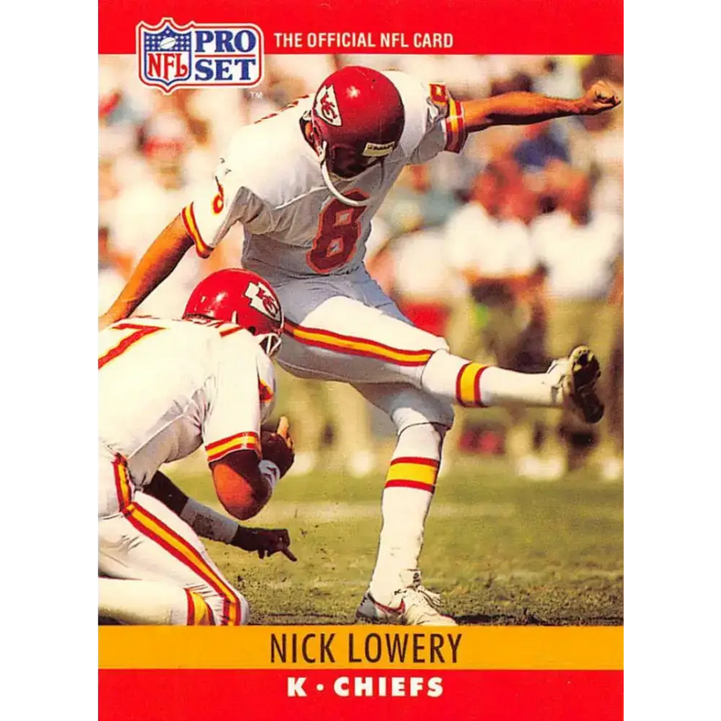 1990 Pro Set #144 Nick Lowery NM-MT Kansas City Chiefs Football Card - Football Card Single