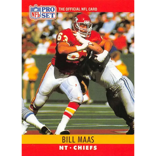 1990 Pro Set #145 Bill Maas NM-MT Kansas City Chiefs Football Card - Football Card Single