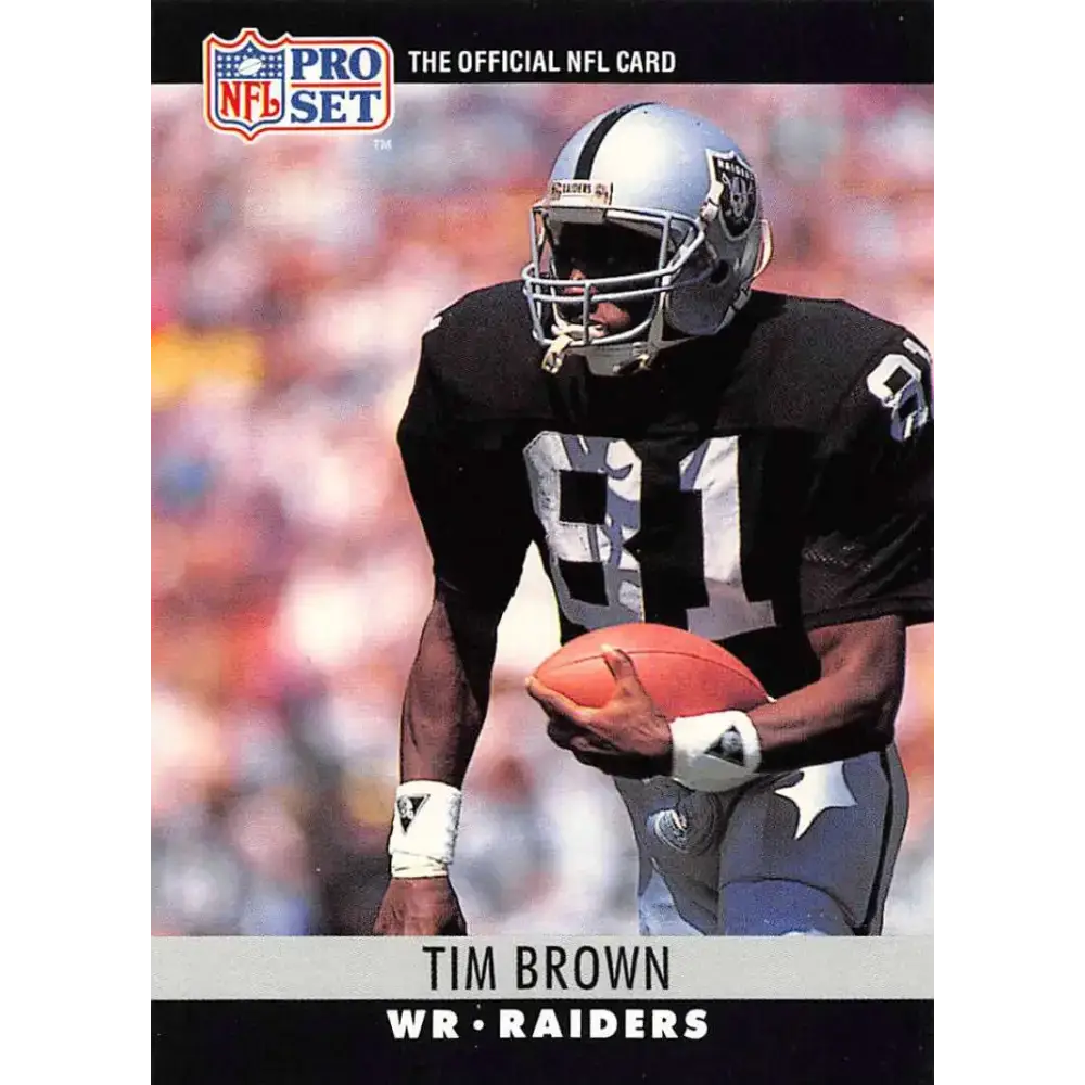 1990 Pro Set #150 Tim Brown NM-MT Los Angeles Raiders Football Card - Football Card Single