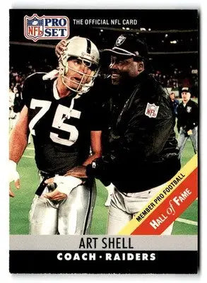 1990 Pro Set #161a Art Shell - Football Card Single