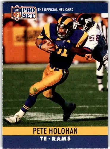 1990 Pro Set #168 Pete Holohan EX ID:45051 - Football Card Single
