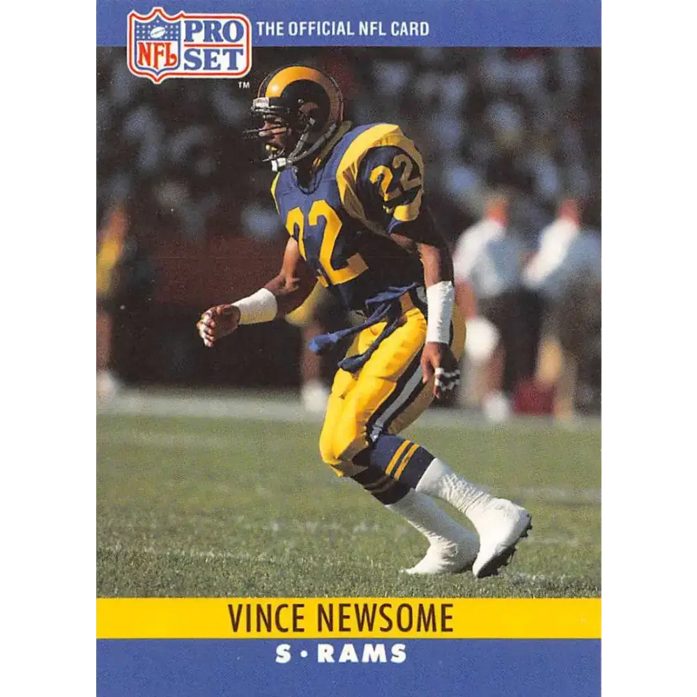 1990 Pro Set #171 Vince Newsome NM-MT RC Rookie Los Angeles Rams Football Card - Football Card Single