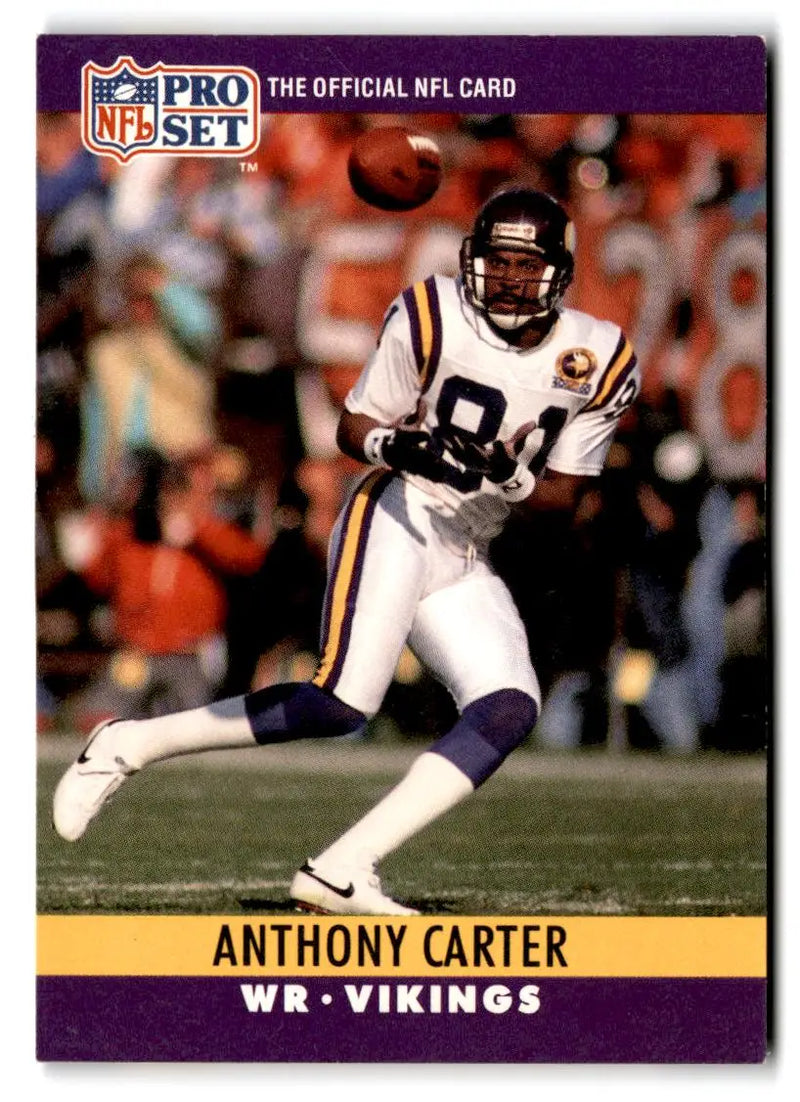 1990 Pro Set #187 Anthony Carter - Football Card Single