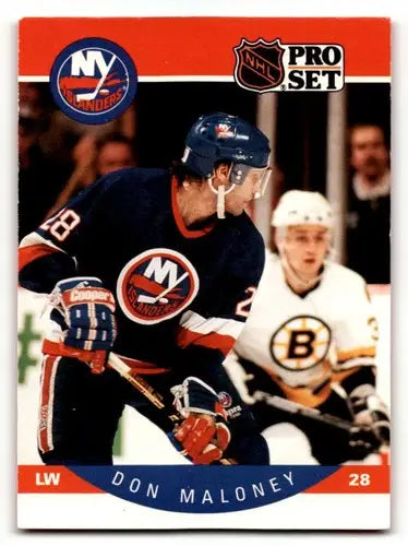 1990 Pro Set #187 Don Maloney New York Islanders Hockey Cards EX/NM ID:60537