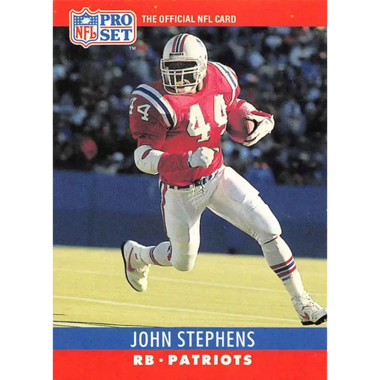 1990 Pro Set #207 John Stephens NM-MT New England Patriots Football Card - Football Card Single