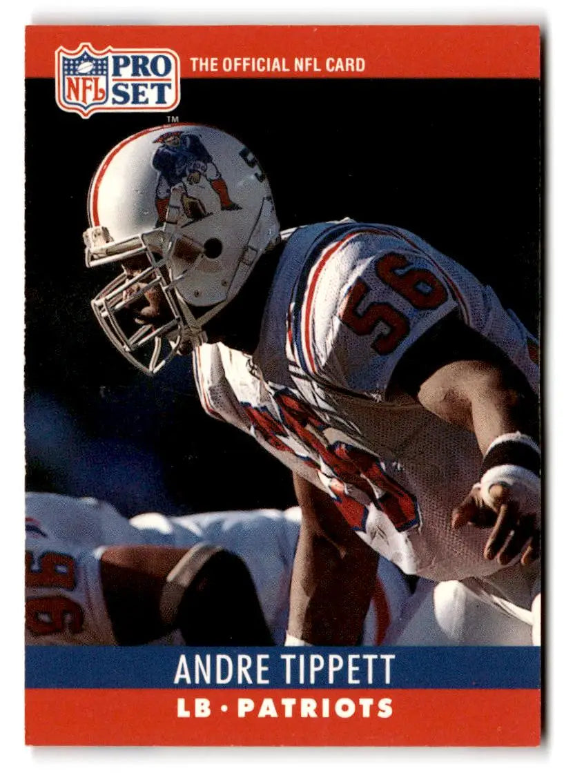 1990 Pro Set #208 Andre Tippett - Football Card Single