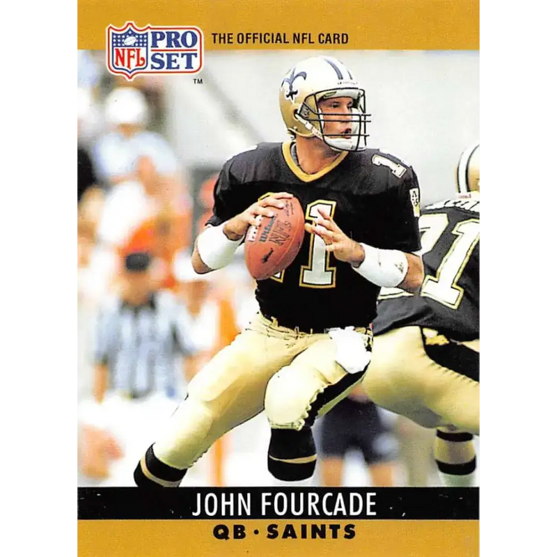 1990 Pro Set #212 John Fourcade NM-MT New Orleans Saints Football Card - Football Card Single