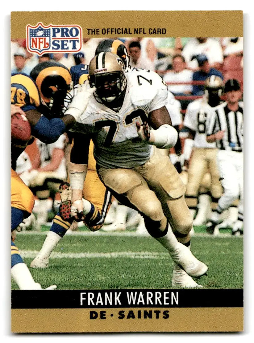 1990 Pro Set #219 Frank Warren - Football Card Single