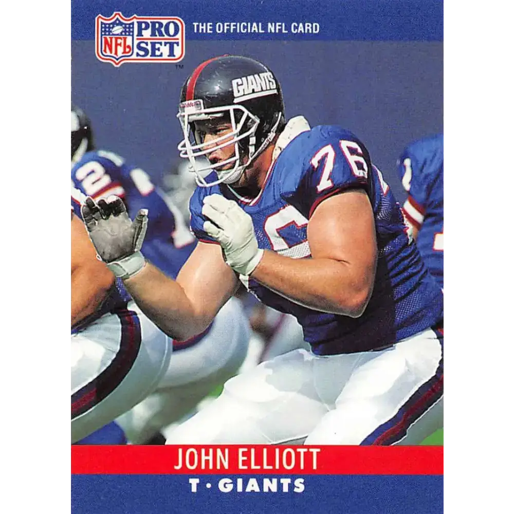 1990 Pro Set #224 John Elliott NM-MT New York Giants Football Card - Football Card Single