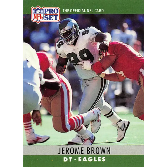 1990 Pro Set #244 Jerome Brown NM-MT Philadelphia Eagles Football Card - Football Card Single