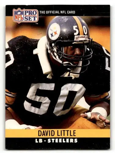 1990 Pro Set #271 David Little Pittsburgh Steelers Football Cards EX ID:60130 - Football Card Single