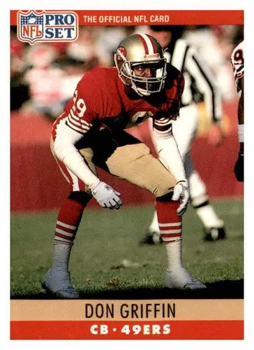 1990 Pro Set #288 Don Griffin NM Near Mint 49ers - Football Card Single