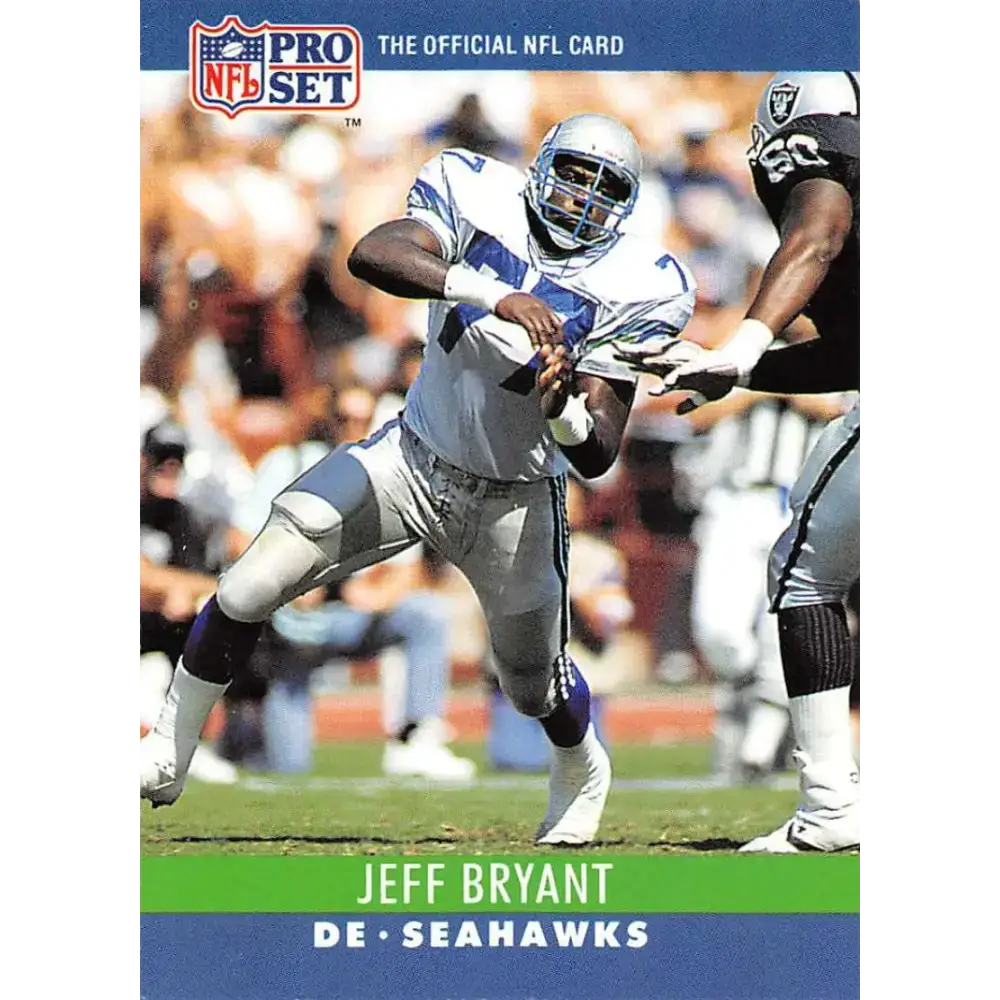 1990 Pro Set #300 Jeff Bryant NM-MT Seattle Seahawks Football Card - Football Card Single