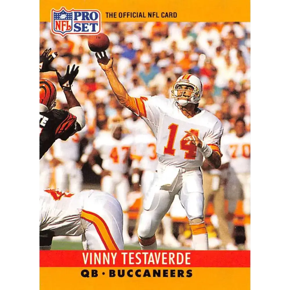 1990 Pro Set #318 Vinny Testaverde NM-MT Tampa Bay Buccaneers Football Card - Football Card Single
