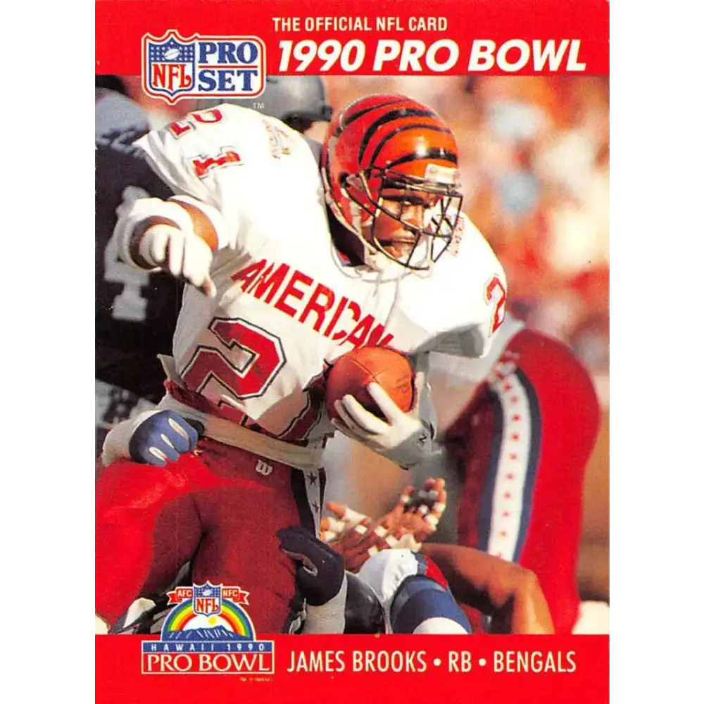 1990 Pro Set #336 James Brooks NM-MT Cincinnati Bengals Football Card - Football Card Single