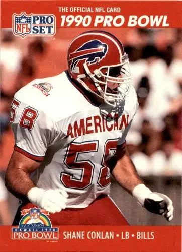 Original gloss Pro Set Shane Conlan 1990 Pro Bowl football card product image