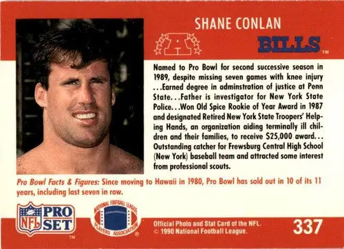 Original gloss Pro Set Shane Conlan football card from 1990 product