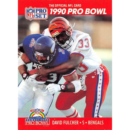 1990 Pro Set #342 David Fulcher NM-MT Cincinnati Bengals Football Card - Football Card Single