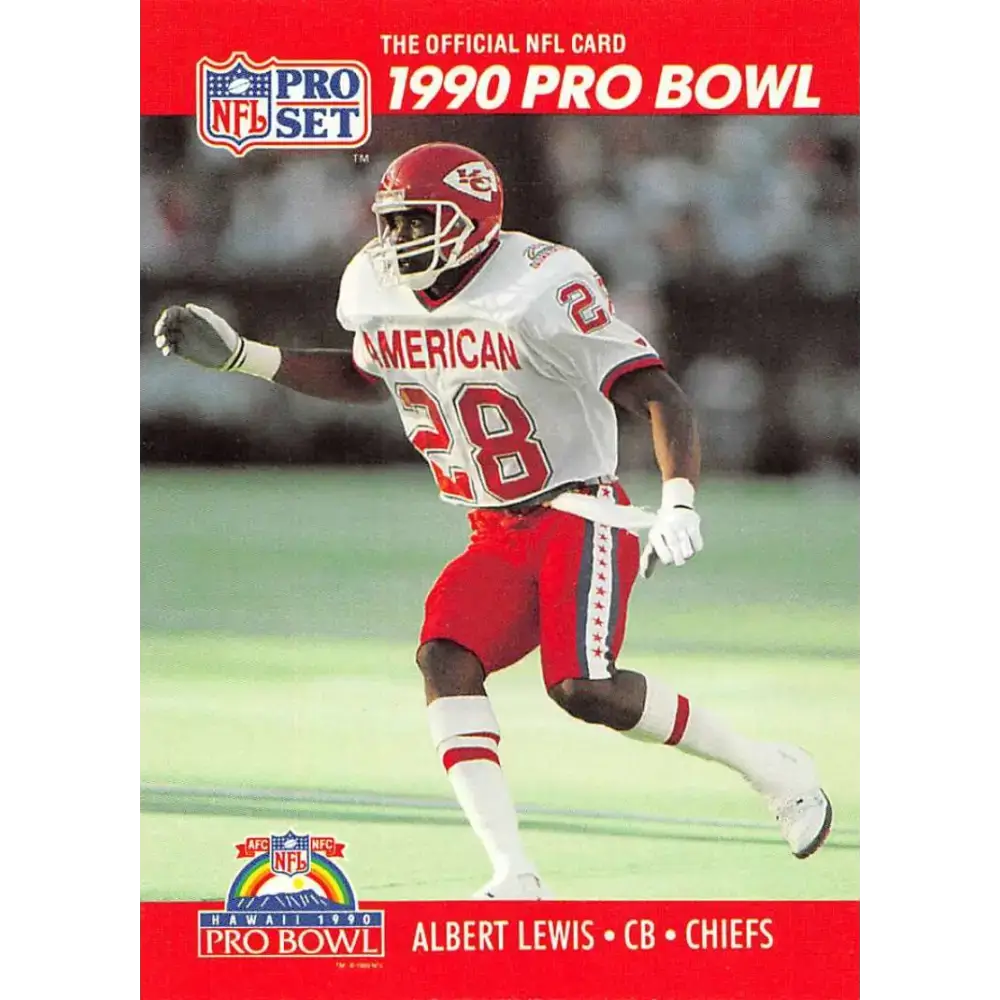 1990 Pro Set #350 Albert Lewis NM-MT Kansas City Chiefs Football Card - Football Card Single