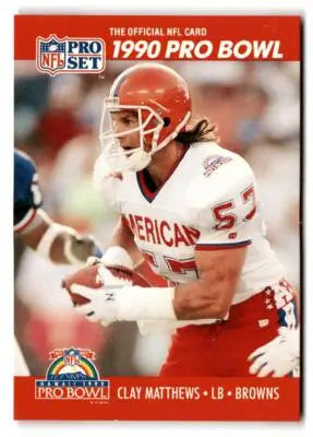 1990 Pro Set #353 Clay Matthews - Football Card Single