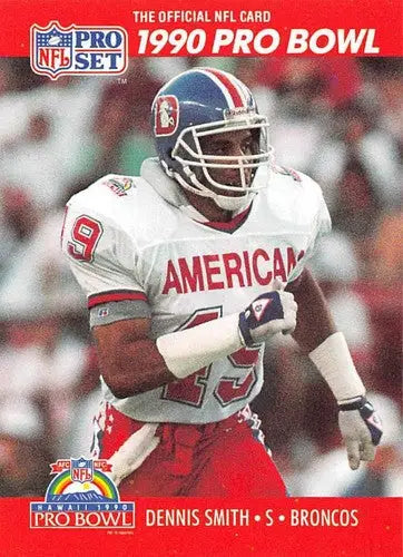 1990 Pro Set #372 Dennis Smith NM-MT Broncos ID:25840 - Football Card Single