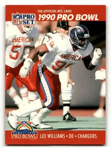 Original gloss Lee Williams San Diego Chargers football card from 1990 Pro Set series