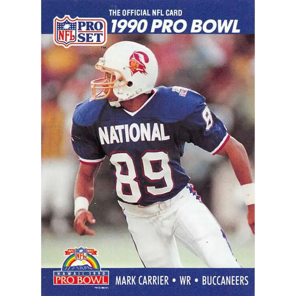 1990 Pro Set #384 Mark Carrier NM-MT Tampa Bay Buccaneers Football Card - Football Card Single
