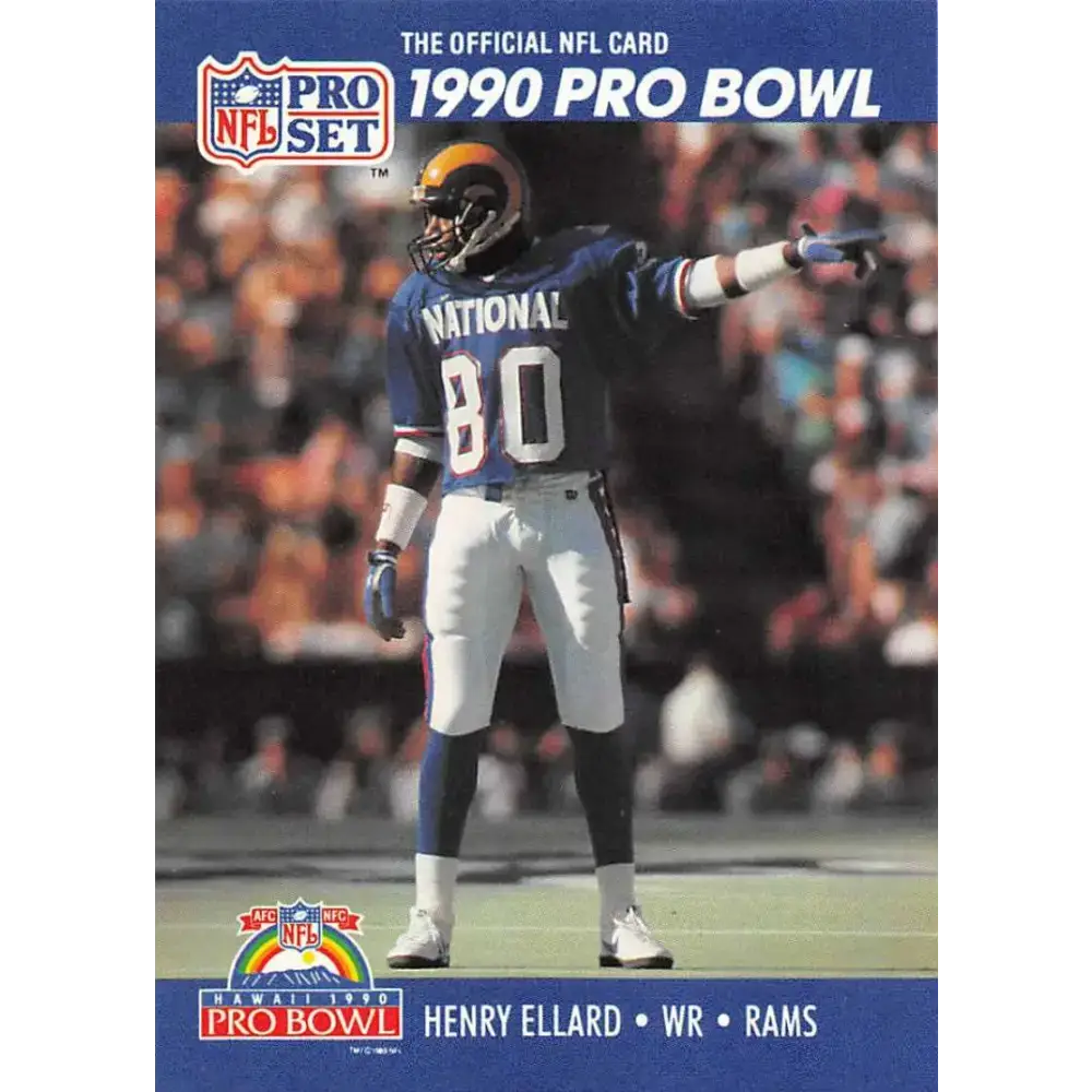 1990 Pro Set #388 Henry Ellard NM-MT Los Angeles Rams Football Card - Football Card Single