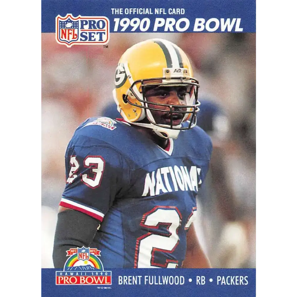 1990 Pro Set #390 Brent Fullwood NM-MT Green Bay Packers Football Card - Football Card Single