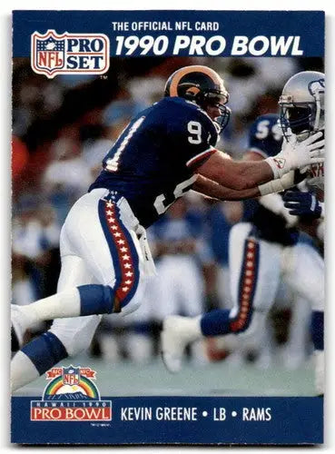 1990 Pro Set Kevin Greene football card with original gloss featuring Kevin Greene LA Rams