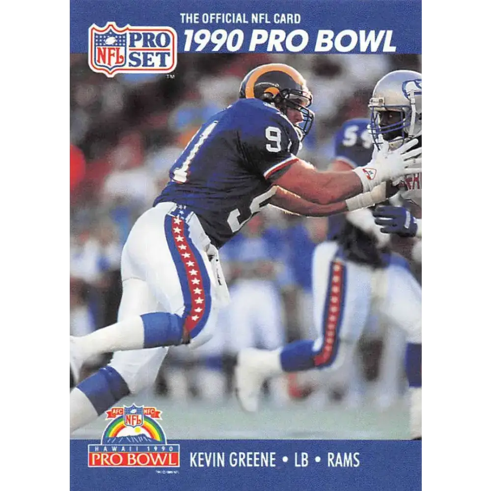 1990 Pro Set #392 Kevin Greene NM-MT Los Angeles Rams Football Card - Football Card Single