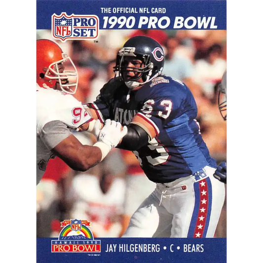 1990 Pro Set #394 Jay Hilgenberg NM-MT Chicago Bears Football Card - Football Card Single