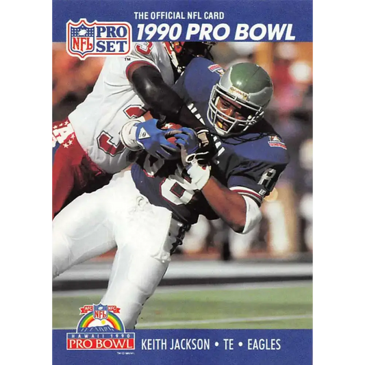 1990 Pro Set #396 Keith Jackson NM-MT Philadelphia Eagles Football Card - Football Card Single