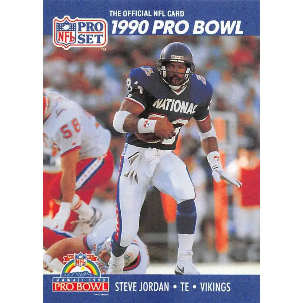 1990 Pro Set #398 Steve Jordan NM-MT Minnesota Vikings Football Card - Football Card Single
