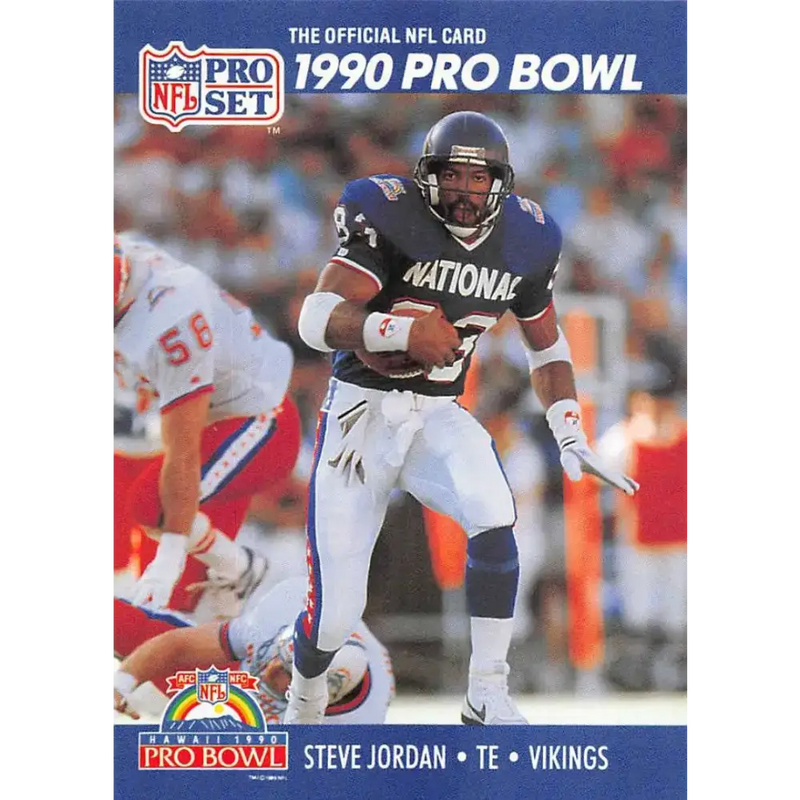 1990 Pro Set #398 Steve Jordan NM-MT Minnesota Vikings Football Card - Football Card Single