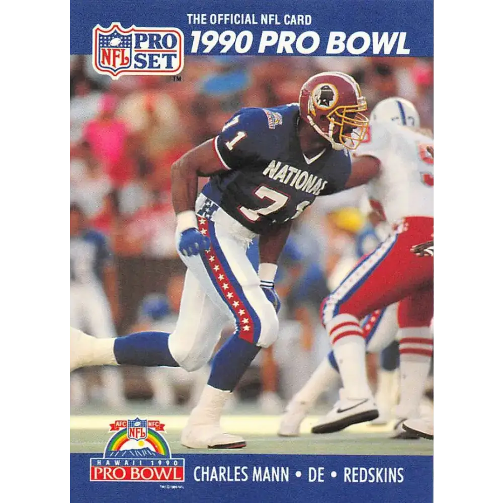 1990 Pro Set #402 Charles Mann NM-MT Washington Redskins Football Card - Football Card Single